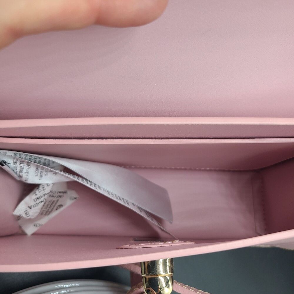 Disney Parks Dooney & Burke bag purse crossbody Pink Leather Minnie Mouse new - Picture 8 of 11